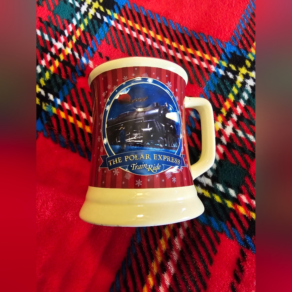 Polar Express Hot Chocolate Mug “Believe” Train Ride